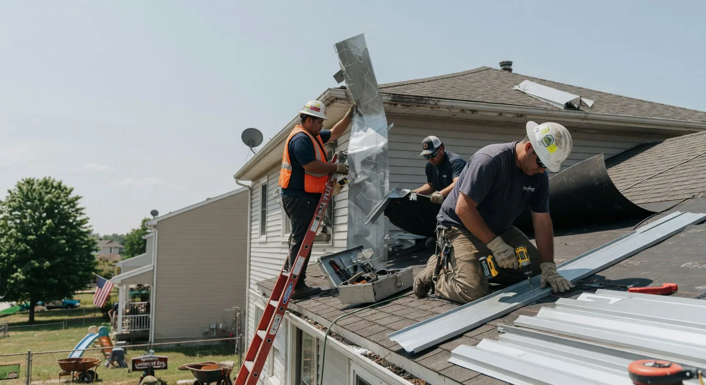 Storm Damage Metal Roof Repair in Glenrock, WY
